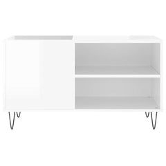 vidaXL Record Cabinet | High gloss white | Engineered wood, iron | 85x38x48 cm 4