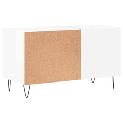 vidaXL Record Cabinet | High gloss white | Engineered wood, iron | 85x38x48 cm 6