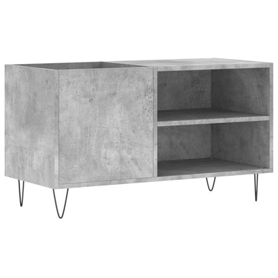 Record Cabinet Concrete Grey 85x38x48 cm Engineered Wood