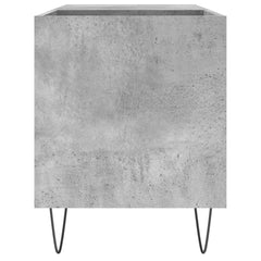 vidaXL Record Cabinet | Concrete grey | Engineered wood, iron | Medium 5