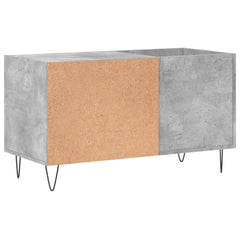 vidaXL Record Cabinet | Concrete grey | Engineered wood, iron | Medium 6