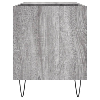 Record Cabinet Grey Sonoma 85x38x48 cm Engineered Wood