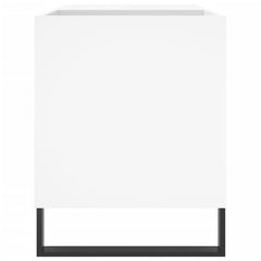 vidaXL Record Cabinet | White | Engineered Wood, Iron | Medium 5