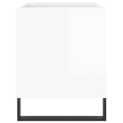 vidaXL Record Cabinet | Glossy White | Engineered Wood, Iron | Medium 5