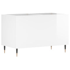 vidaXL Record Cabinet High Gloss White 74.5x38x48 cm Engineered Wood 2