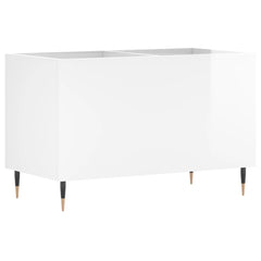 vidaXL Record Cabinet High Gloss White 74.5x38x48 cm Engineered Wood 6