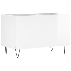 vidaXL Record Cabinet High Gloss White 74.5x38x48 cm Engineered Wood 6