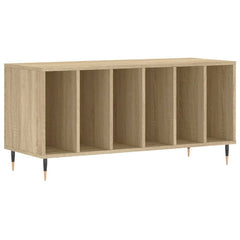vidaXL Record Cabinet | Sonoma oak | Engineered wood, iron | 100 x 38 x 48 cm 2