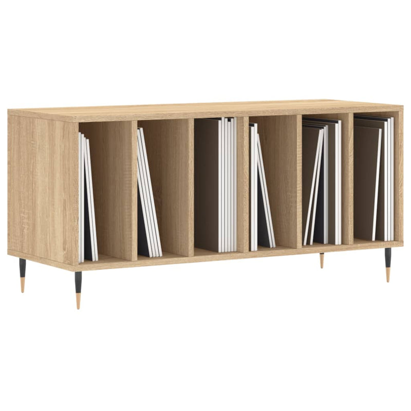 Record Cabinet Sonoma Oak 100x38x48 cm Engineered Wood