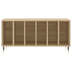 vidaXL Record Cabinet | Sonoma oak | Engineered wood, iron | 100 x 38 x 48 cm 4