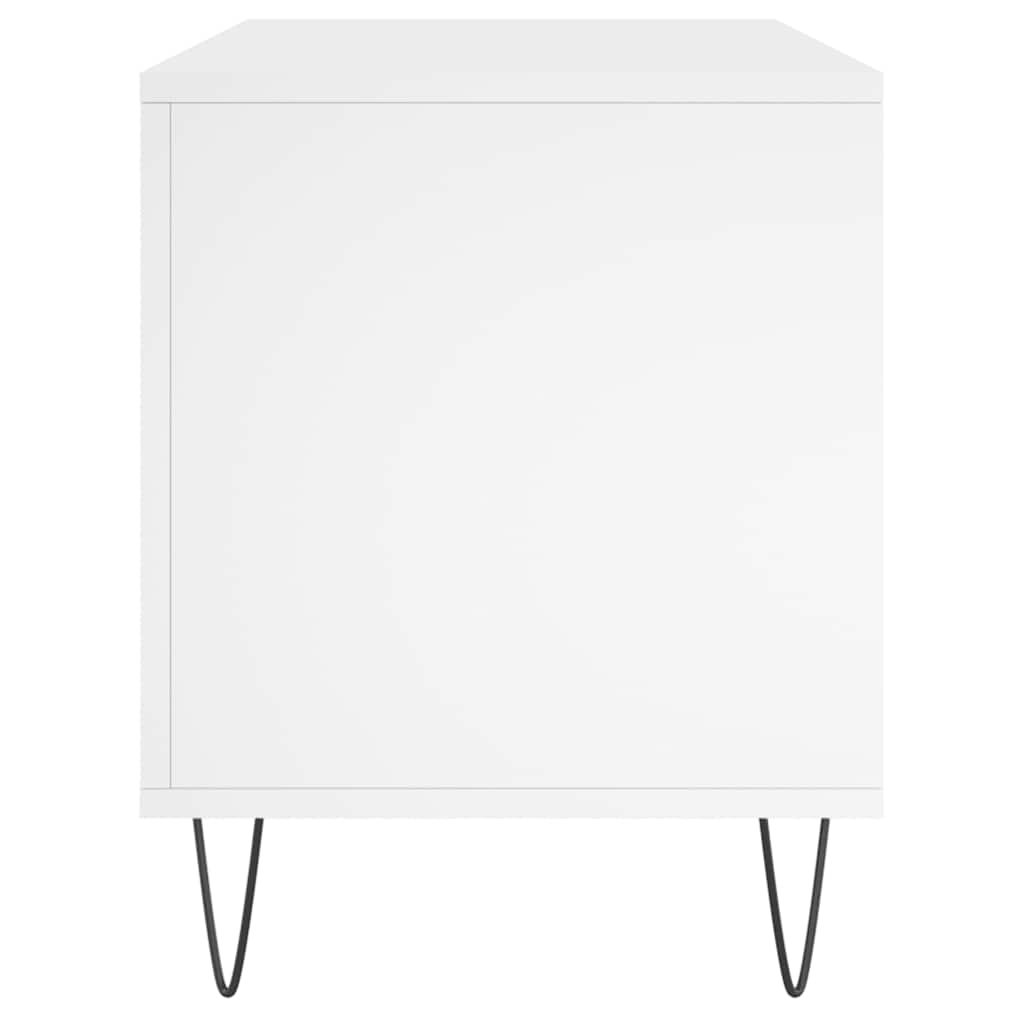 vidaXL Record Cabinet White 100x38x48 cm Engineered Wood 5