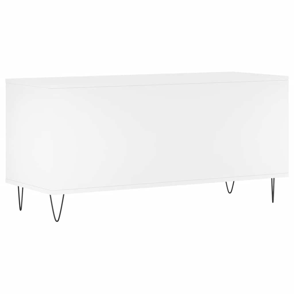 vidaXL Record Cabinet White 100x38x48 cm Engineered Wood 6
