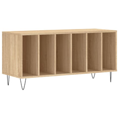 vidaXL Record Cabinet Sonoma Oak 100x38x48 cm Engineered Wood 2