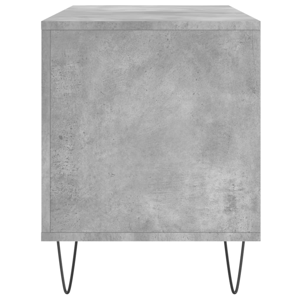 vidaXL Record Cabinet Concrete Grey 100x38x48 cm Engineered Wood 5