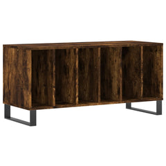 Record Cabinet Smoked Oak Engineered Wood, image 2