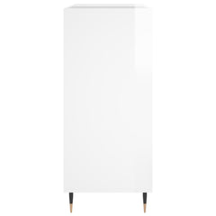 vidaXL Record Cabinet High Gloss White 84.5x38x89 cm Engineered Wood 5