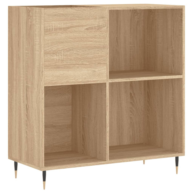 Record Cabinet Sonoma Oak 84.5x38x89 cm Engineered Wood