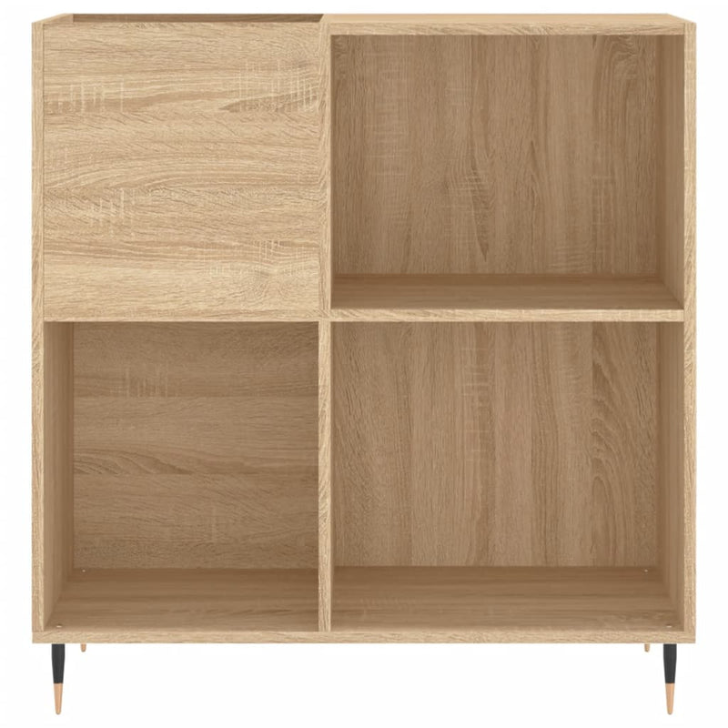 Record Cabinet Sonoma Oak 84.5x38x89 cm Engineered Wood