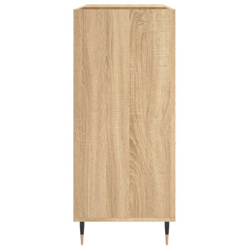 Record Cabinet Sonoma Oak 84.5x38x89 cm Engineered Wood