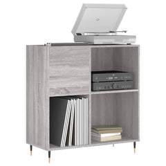 vidaXL Record Cabinet Grey Sonoma 84.5x38x89 cm Engineered Wood 3
