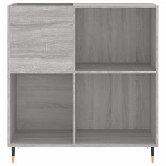 vidaXL Record Cabinet Grey Sonoma 84.5x38x89 cm Engineered Wood 4