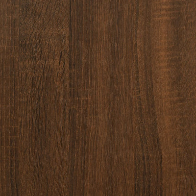 Record Cabinet Brown Oak 84.5x38x89 cm Engineered Wood