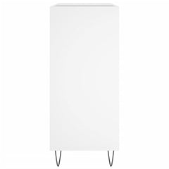 Record Cabinet White Engineered Wood, image 5