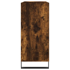 vidaXL Record Cabinet Smoked Oak 84.5x38x89 cm Engineered Wood 5
