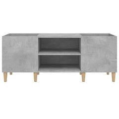 vidaXL Record Cabinet Concrete Grey 121x38x48 cm Engineered Wood 5