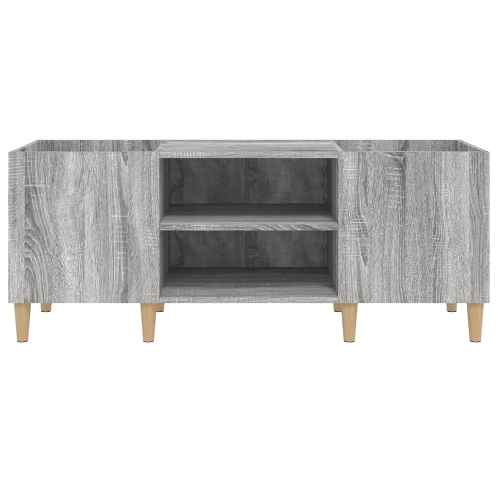 vidaXL Record Cabinet Grey Sonoma 121x38x48 cm Engineered Wood 5