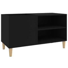 vidaXL Record Cabinet Black 84.5x38x48 cm Engineered Wood 2