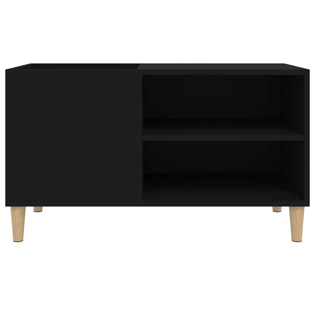 vidaXL Record Cabinet Black 84.5x38x48 cm Engineered Wood 5