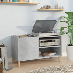 vidaXL Record Cabinet Concrete Grey 84.5x38x48 cm Engineered Wood 1