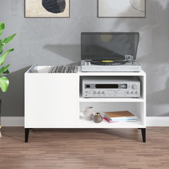 vidaXL Record Cabinet White 84,5x38x48 cm Engineered Wood 3