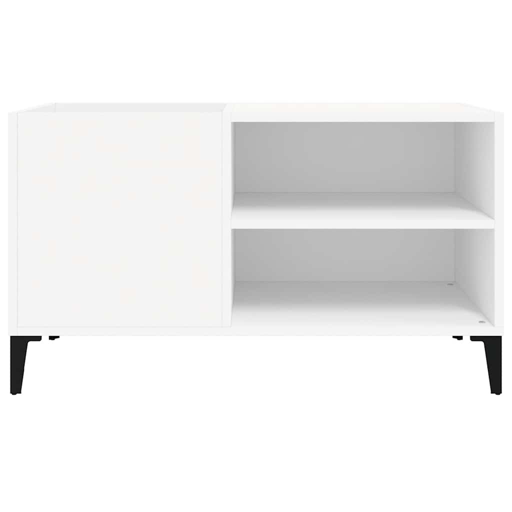 vidaXL Record Cabinet White 84,5x38x48 cm Engineered Wood 4