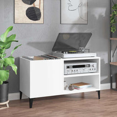 vidaXL Record Cabinet White 84,5x38x48 cm Engineered Wood 1