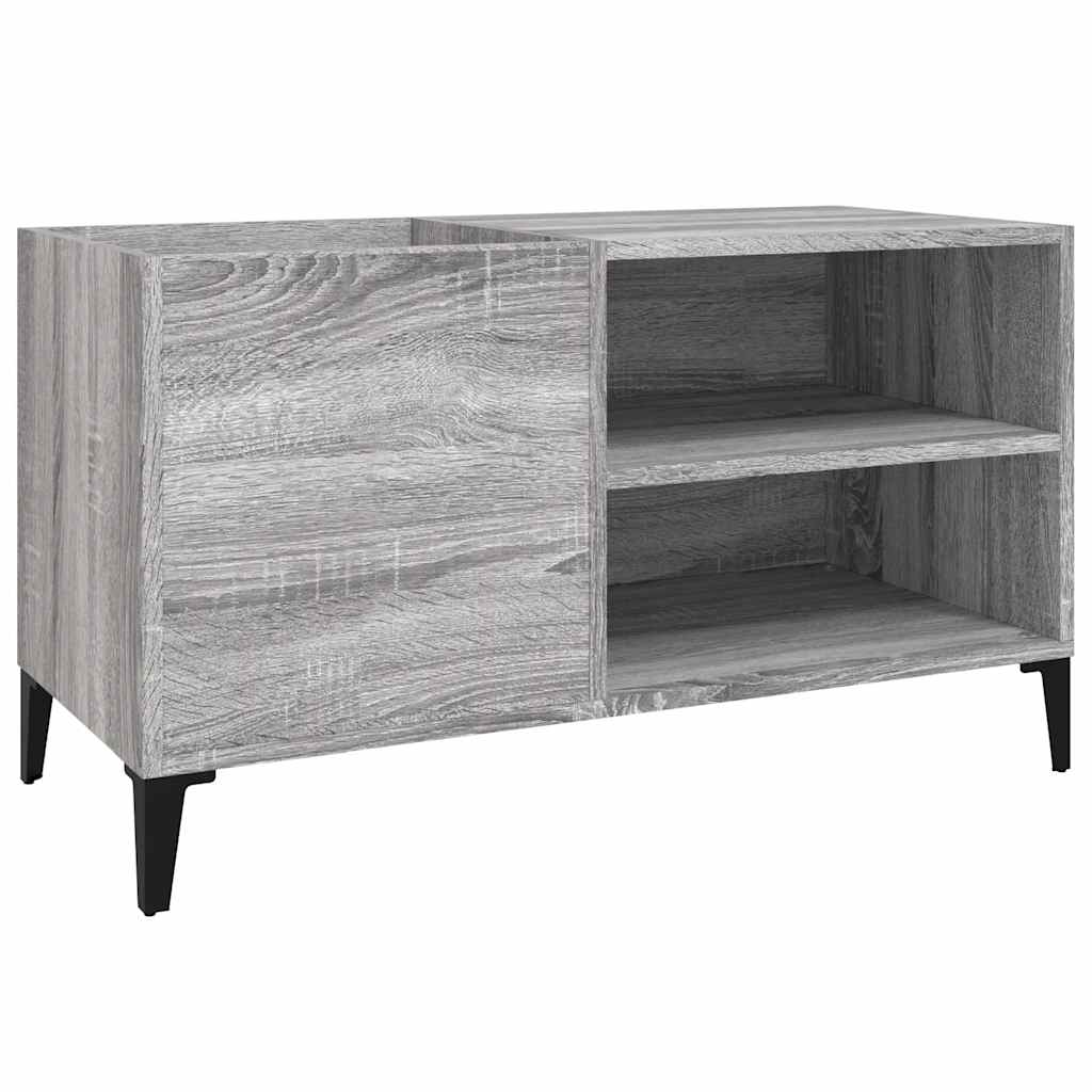 vidaXL Record Cabinet Grey Sonoma 84.5x38x48 cm Engineered Wood 2
