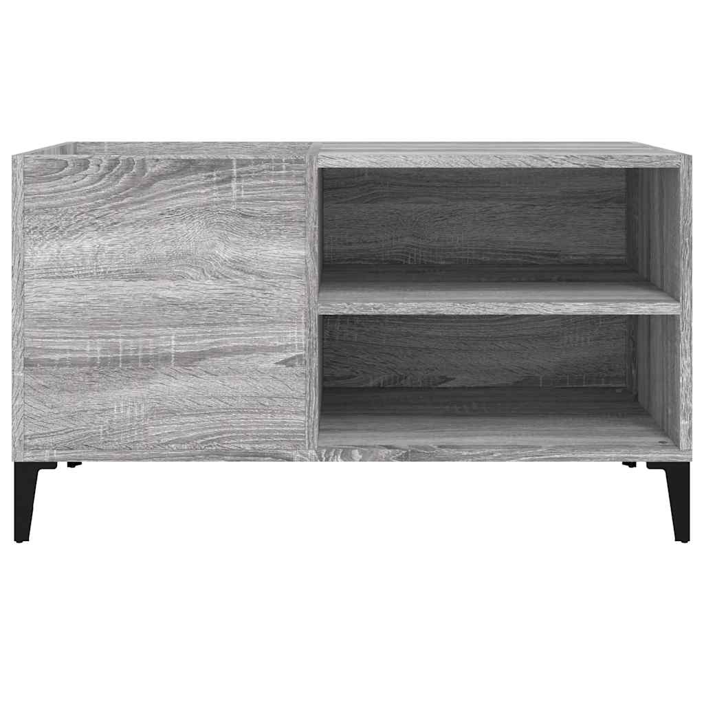 vidaXL Record Cabinet Grey Sonoma 84.5x38x48 cm Engineered Wood 5