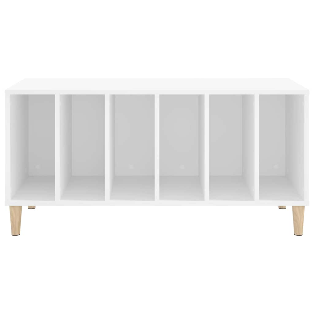 vidaXL Record Cabinet White 100x38x48 cm Engineered Wood 5