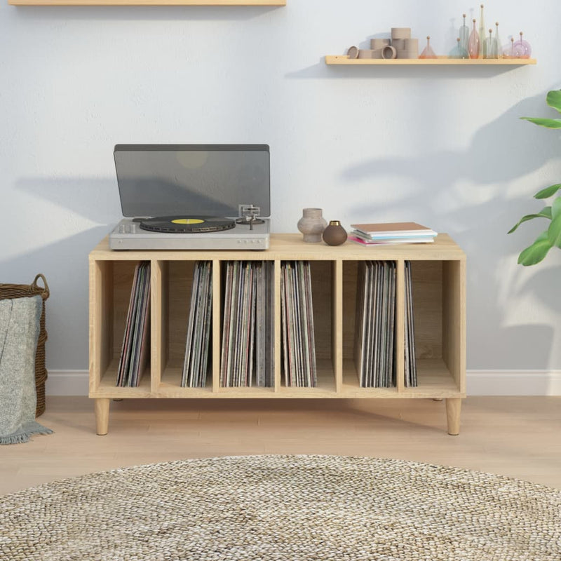 Record Cabinet Sonoma Oak 100x38x48 cm Engineered Wood