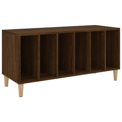 Record Cabinet Brown Oak 100x38x48 cm Engineered Wood