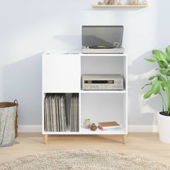 vidaXL Record Cabinet White 84.5x38x89 cm Engineered Wood 3
