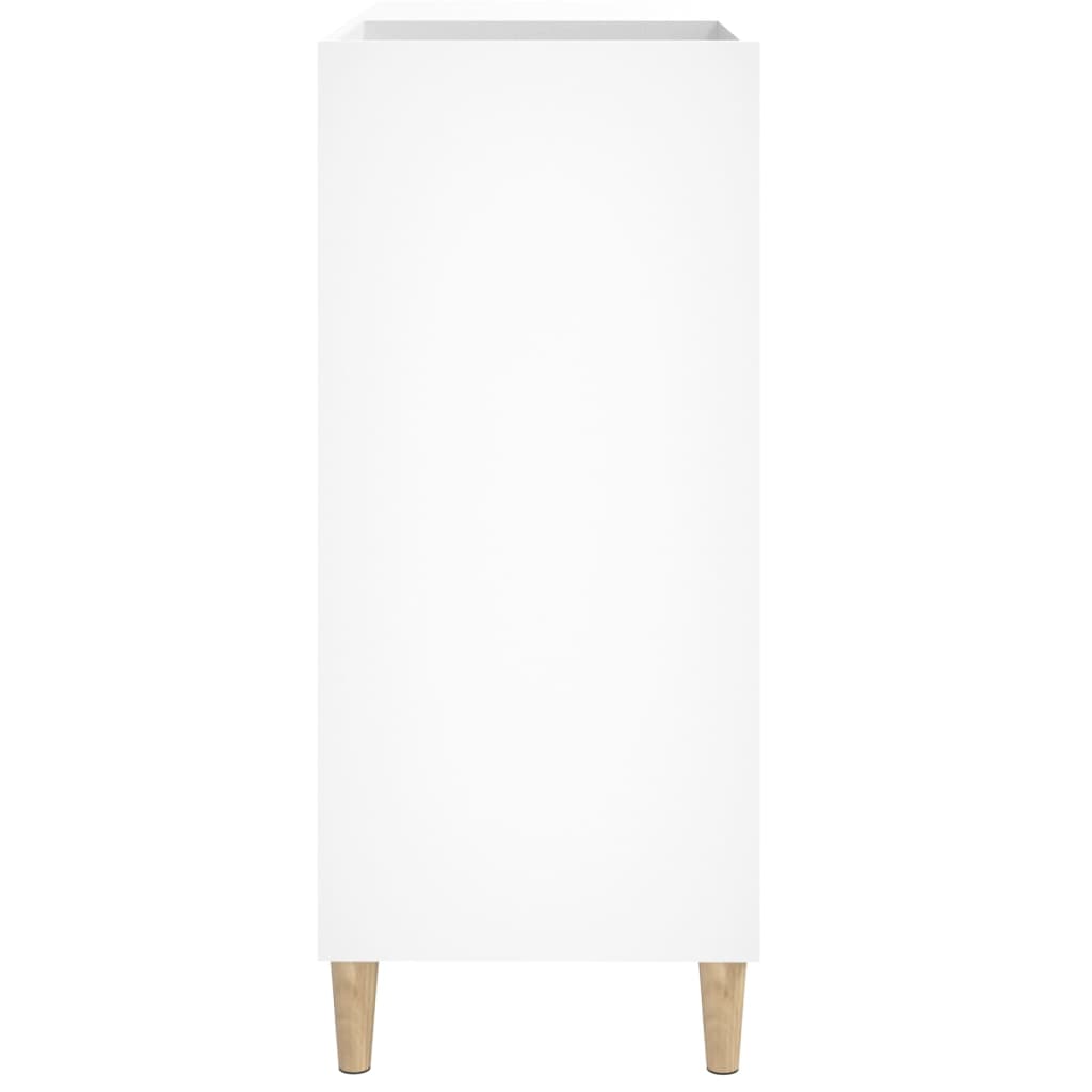 vidaXL Record Cabinet White 84.5x38x89 cm Engineered Wood 6