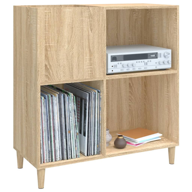 Record Cabinet Sonoma Oak 84.5x38x89 cm Engineered Wood