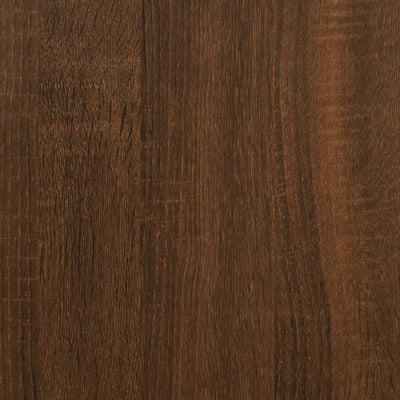 Record Cabinet Brown Oak 84.5x38x89 cm Engineered Wood