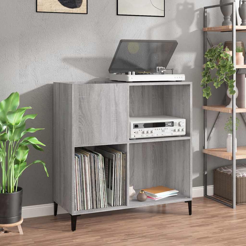 vidaXL Record Cabinet 84.5x38x89 cm Engineered Wood