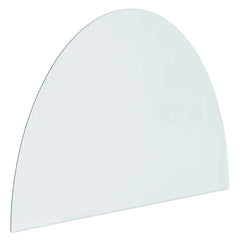 vidaXL Fireplace Glass Plate Transparent 800 x 600 mm Glass 2