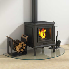 vidaXL Fireplace Glass Plate Transparent 1000 x 500 mm Glass 3