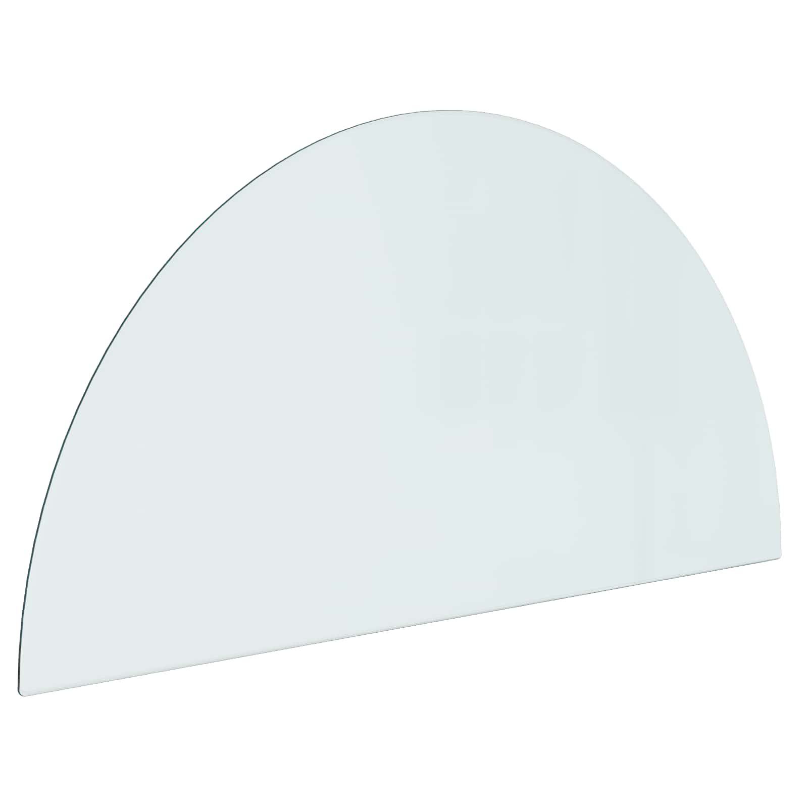 vidaXL Fireplace Glass Plate Transparent 1000 x 500 mm Glass 2