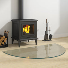 vidaXL Fireplace Glass Plate Transparent 1000 x 600 mm Glass 1